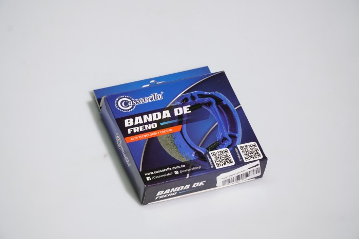 BANDA FRENO CASSARELLA G7 TRAS KV100/AN80/BOXER100/PLATINO/TVS100/KAZE/K1