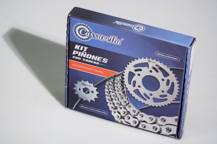 KIT CAJA CADENA - HAYATE 110 4 HUECOS (PT40C-PD14C-420--114-C) DORADA CASSARELLA