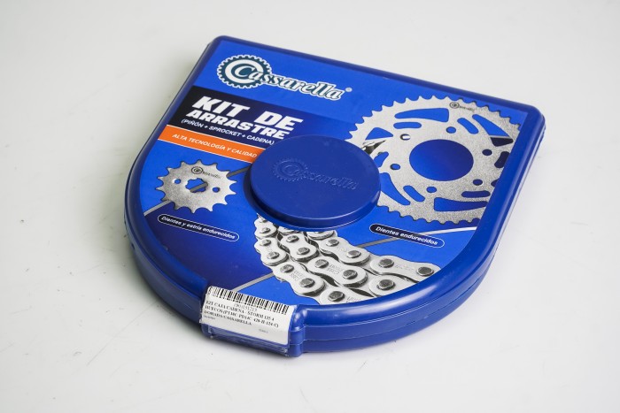 KIT CAJA CADENA - STORM 125 4 HUECOS (PT38C-PD14C-428-H-124-C) DORADA CASSARELLA