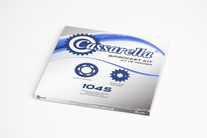 KIT PIÑONES - YBR DX 125 4 HUECOS (PT45C-PD14C- 428) CASSARELLA