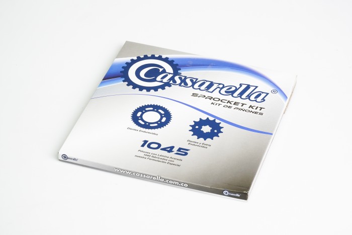 KIT PIÑONES - AKT NKD 125 4 HUECOS (PT38C-PD15C PASO 428) CASSARELLA