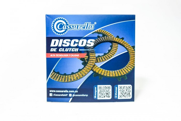 DISCOS CLUTCH CASSARELLA DISCOVER 150 ST JUEGO*5 (165-JAP)
