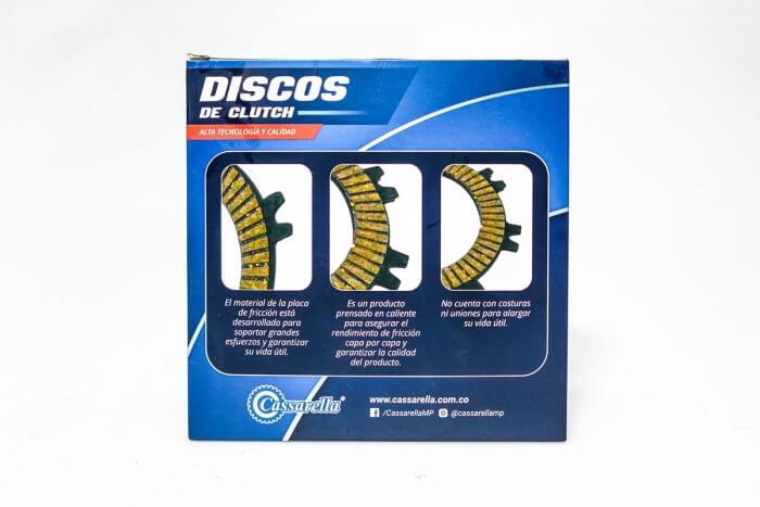 DISCOS CLUTCH CASSARELLA CRYPTON 110 JUEGO*5 (165-JAP)
