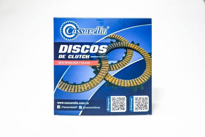 DISCOS CLUTCH CASSARELLA FZ16|FZ2.0|SZR|SZRR|FZN150D|FZ3.0 JUEGO*4 (165-JAP)