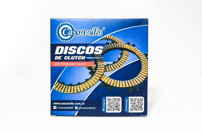DISCOS CLUTCH CASSARELLA AKT110 NV|ADVANCE110|ONE MP|ADVANCE R125|AKT100 NV EIII|AKT110NV EIII JUEGO*3(165-JAP)