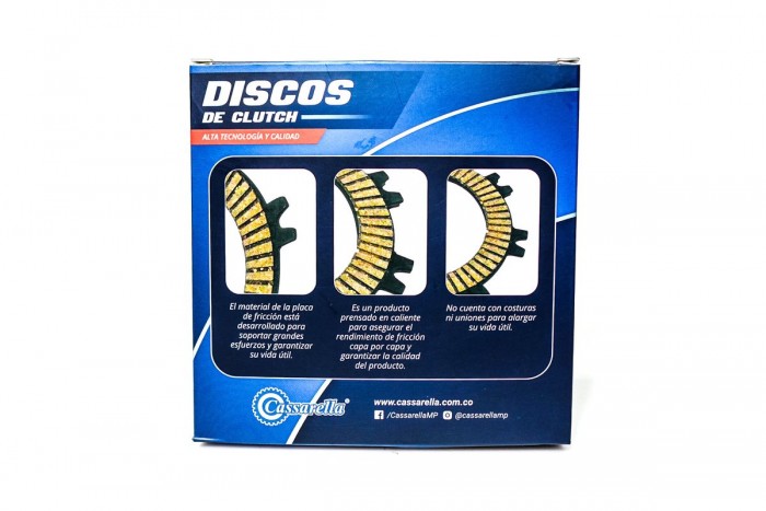 DISCOS CLUTCH CASSARELLA AKT110 NV|ADVANCE110|ONE MP|ADVANCE R125|AKT100 NV EIII|AKT110NV EIII JUEGO*3(165-JAP)