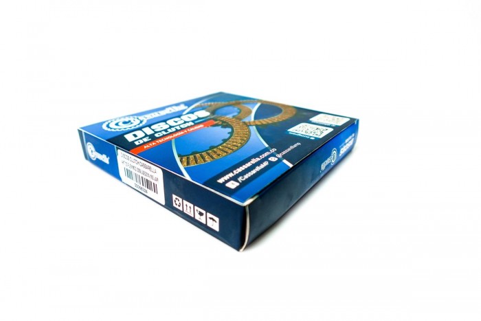 DISCOS CLUTCH CASSARELLA AKT125 FLEX MOD. 2009 JUEGO*4 (165-JAP)