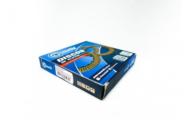 DISCOS CLUTCH CASSARELLA AKT18 TTR|180TTX|CR5 180|AKT200|AKT180/200-3W|CG260|AKT200TTR|AKT200LX CR5|AKT200TTX |AKT TT200 DS EIII|TTR200EIII|AKT200 CR3 EIII JUEGO*6(165-JAP)