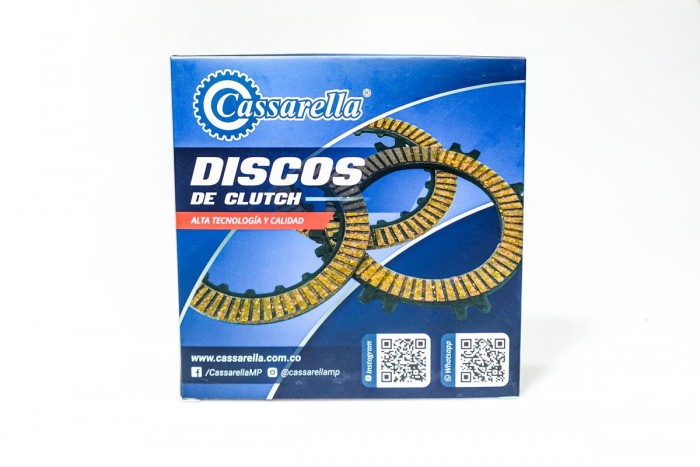 DISCOS CLUTCH CASSARELLA HERO HUNK160|X-PULSE200|HUNK190|HUNK160 FI ST JUEGO *5(165-JAP)