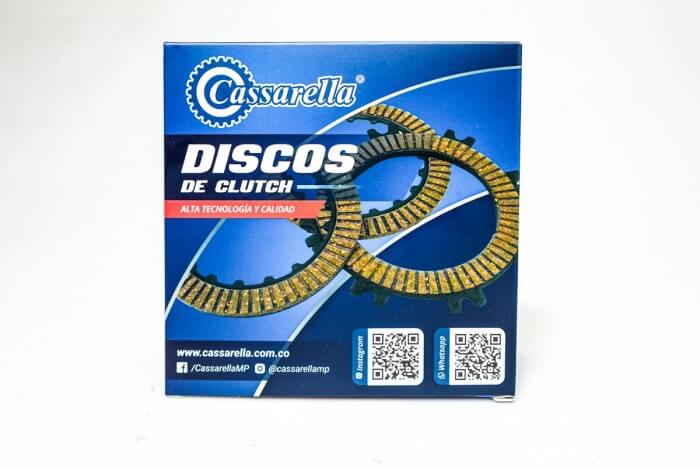 DISCOS CLUTCH CASSARELLA CB 190R|XR190L|XBLADE|CB160F ES JUEGO*5 (165-JAP)