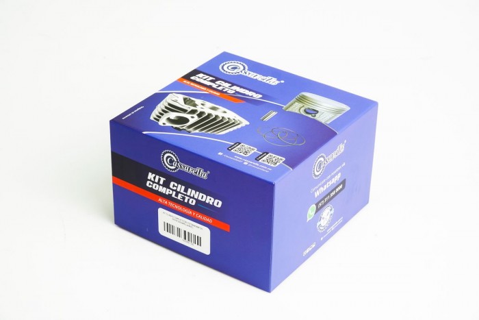 KIT CILINDRO COMPLETO CON PISTON CASSARELLA BOXER125 52MM (490C)