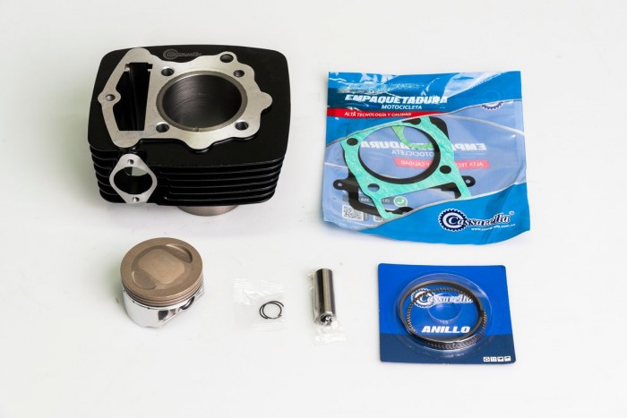 KIT CILINDRO COMPLETO CON PISTON CASSARELLA VICTORY BOMBER150 62MM (490C)