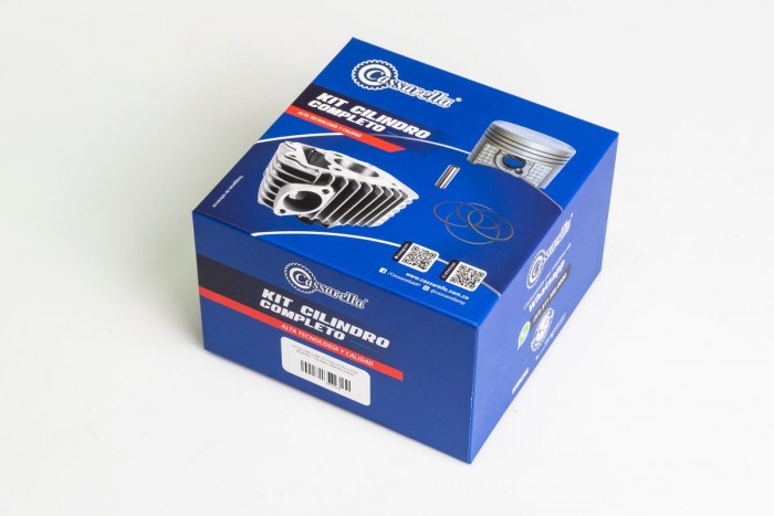 KIT CILINDRO COMPLETO CON PISTON CASSARELLA VICTORY LIFE125 52.4MM (490C)