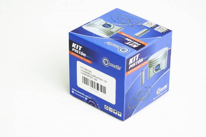KIT PISTON CASSARELLA|PLATINO 110 COMFORTEC|BOXER CT ES-KS|ONE ST 100 100