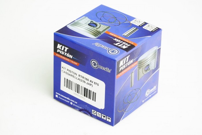 KIT PISTON CASSARELLA RTR160 4V 075 (235-JAP)