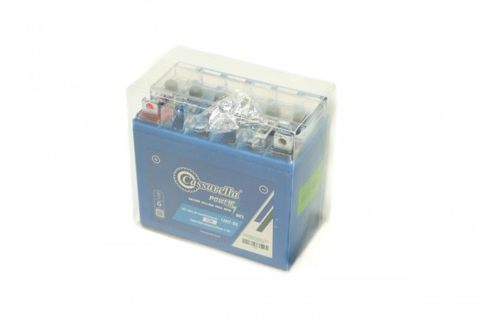 BATERIA CASSARELLA GEL 12N7-BS AKT: AK125EVO , AK150EVO , AK125NE , AK150NE; SUZUKI GN - GS 125- GSX 150; VICTORY NITRO 125 (405)