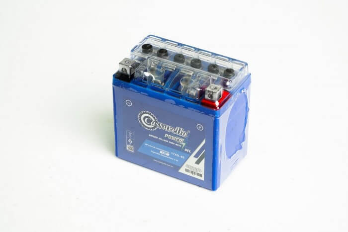 BATERIA CASSARELLA GEL YTX5L-BS VICTORY: ADVANCE 110/R, ONE ST 100YAMAHA: FZ16 2.0 SUZUKI: GSX-R150,BAJAJ: PULSAR NS 150/160.KYMCO: TOP BOY HONDA: XR150L, CB 160F STD, BIZ125, CLICK, XR125L, NXR (405