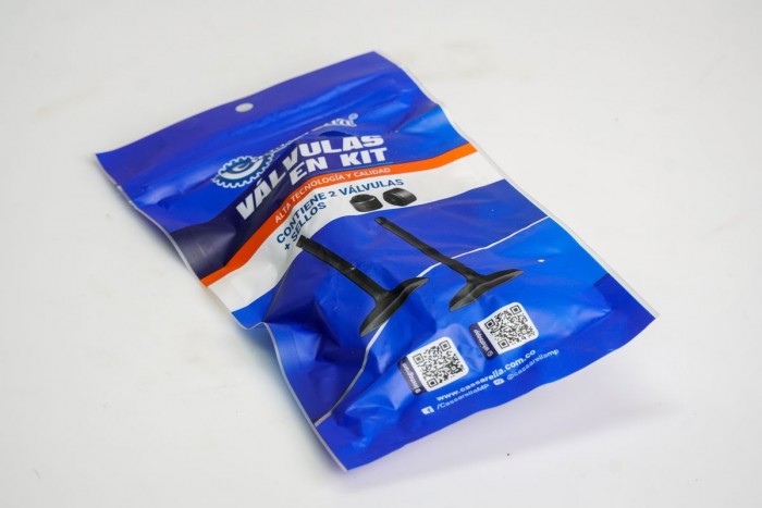 VALVULAS KIT ADMISION Y ESCAPE CON SELLOS CASSARELLA + DOMINAR250(372-JAP)