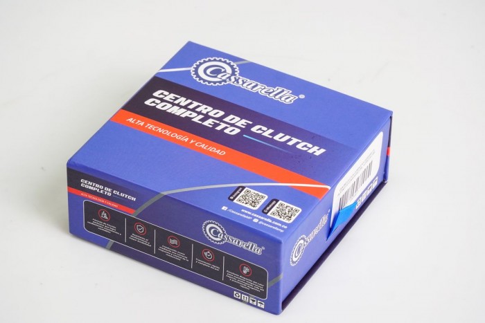 CENTRO CLUTCH COMPLETO CASSARELLA PLATINO110 COMFORTEC DRL -4 DISCOS (166)