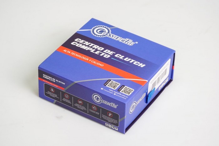 CENTRO CLUTCH COMPLETO CASSARELLA AKT200 6 HUECOS CON RODAMIENTO 6001 -6 DISCOS (166)