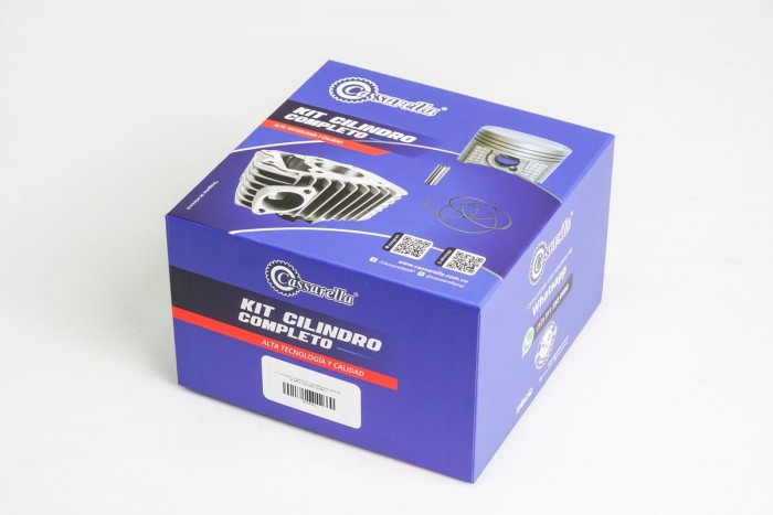 KIT CILINDRO COMPLETO CON PISTON CASSARELLA PULSAR NS 125 54MM NEGRO (490C)