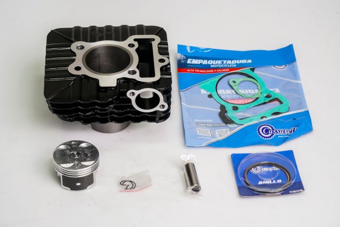 KIT CILINDRO COMPLETO CON PISTON CASSARELLA DISCOVER150ST 56MM (490C)