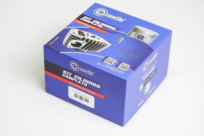 KIT CILINDRO COMPLETO CON PISTON CASSARELLA GPD155A NMAX155|MT15|R15 V3 BULOM 14MM PISTON 58MM (490C)
