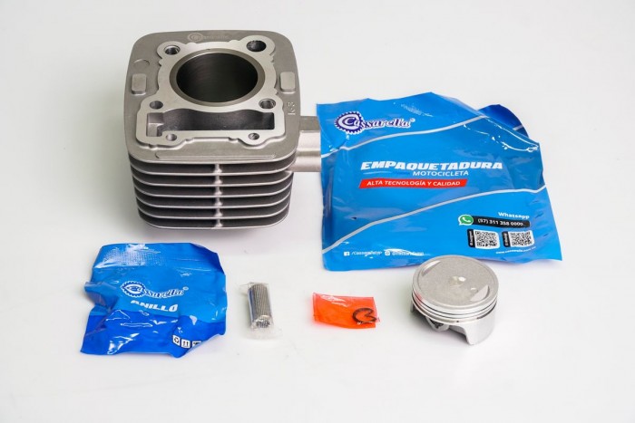 KIT CILINDRO COMPLETO CON PISTON CASSARELLA KLX150J 58MM (490C)