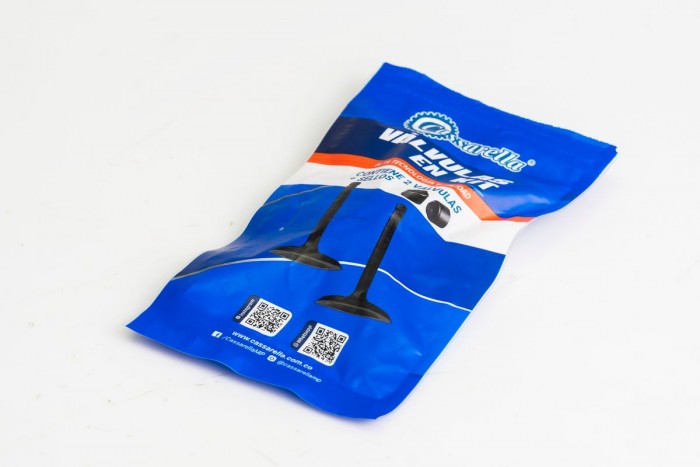 VALVULAS KIT ADMISION Y ESCAPE CON SELLOS CASSARELLA + HERO IGNITOR125 (372-JAP)