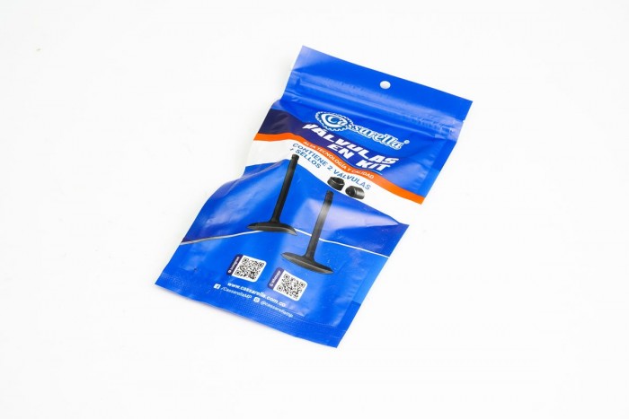 VALVULAS KIT ADMISION Y ESCAPE CON SELLOS CASSARELLA + TVS RAIDER125|NTORQ (372-JAP)