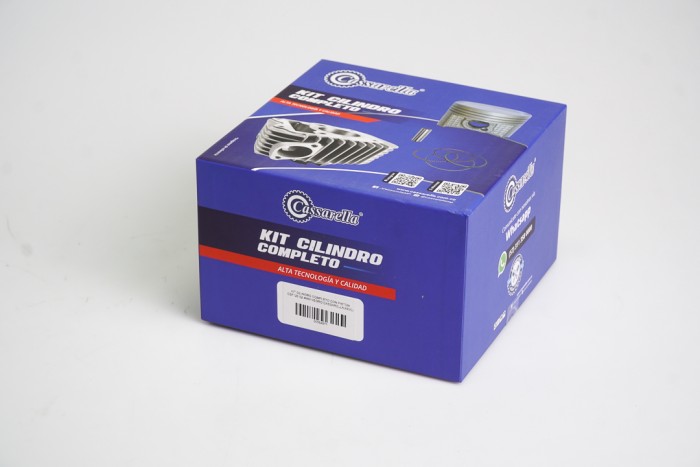 KIT CILINDRO COMPLETO CON PISTON CASSARELLA CBF125/XR125-BRIO/XR125L/MRX125 BULON 13MM PISTON 52,4MM NEGRO  (490C)
