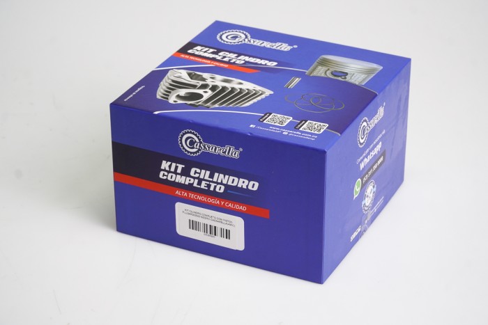 KIT CILINDRO COMPLETO CON PISTON CASSARELLA PULSAR200NS|DUKE200| BULON 17MM PISTON 72MM NEGRO  (490C)