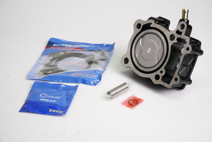 KIT CILINDRO COMPLETO CON PISTON CASSARELLA PULSAR200NS|DUKE200| BULON 17MM PISTON 72MM NEGRO  (490C)