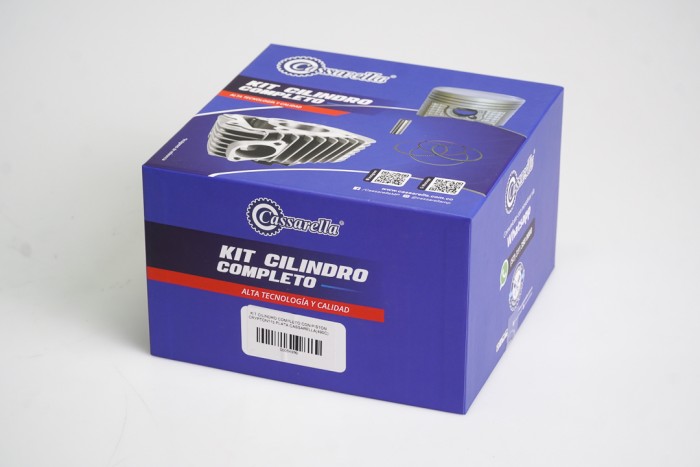 KIT CILINDRO COMPLETO CON PISTON CASSARELLA CRYPTON115 BULON13MM PISTON 50MM PLATA (490C)