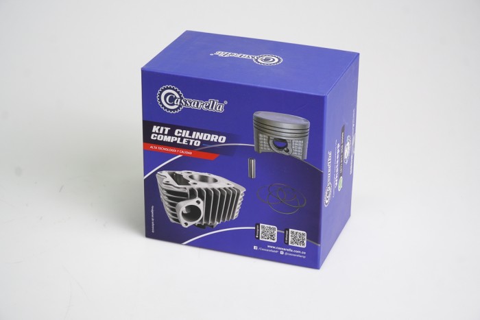 KIT CILINDRO COMPLETO CON PISTON CASSARELLA BWS 125/YW125X/YW125FI BULON 15 PISTON 52,4MM PLATA (490C)