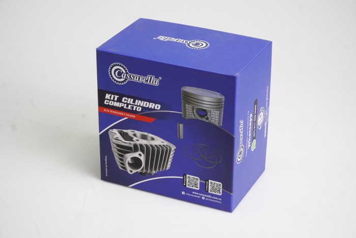 KIT CILINDRO COMPLETO CON PISTON CASSARELLA FZ16/SZR/FAZER BULON 15MM PISTON 58MM NEGRO (490C)