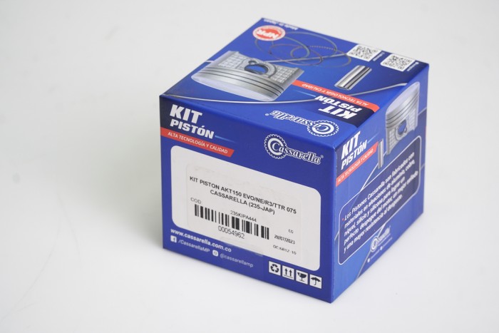 KIT PISTON CASSARELLA AKT150 EVO/NE/R3/TTR 075 (235-JAP)