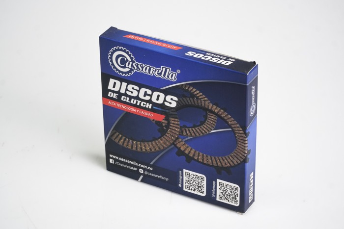 DISCOS CLUTCH CASSARELLA PULSAR135|BM150|KLX150|PULSAR NS 160|PULSAR NS 150|DISCOVER 150 F|DISCOVER 150 ST|PULSAR AS 150|CT125|PULSAR NS 125 JUEGO*5 (165-JAP)