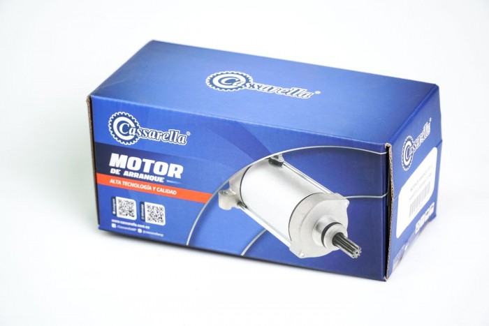 MOTOR DE ARRANQUE CASSARELLA VICTORY MRX150/CBF125-150-INVICTA-M,N/THRILLER/CB125E/AKT RTX150  (606)