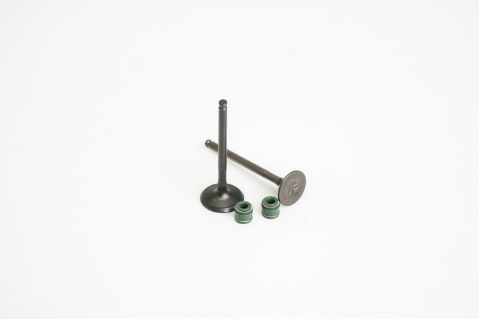 VALVULAS KIT ADMISION Y ESCAPE CON SELLOS CASSARELLA + CRYPTON115(372-JAP)