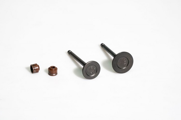 VALVULAS KIT ADMISION Y ESCAPE CON SELLOS CASSARELLA + YBR125/XTZ125/LIBERO125 (372-JAP)