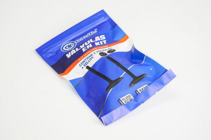 VALVULAS KIT ADMISION Y ESCAPE CON SELLOS CASSARELLA + FZ2.0 160/FZN150D/SZRR150/XTZ150(372-JAP)