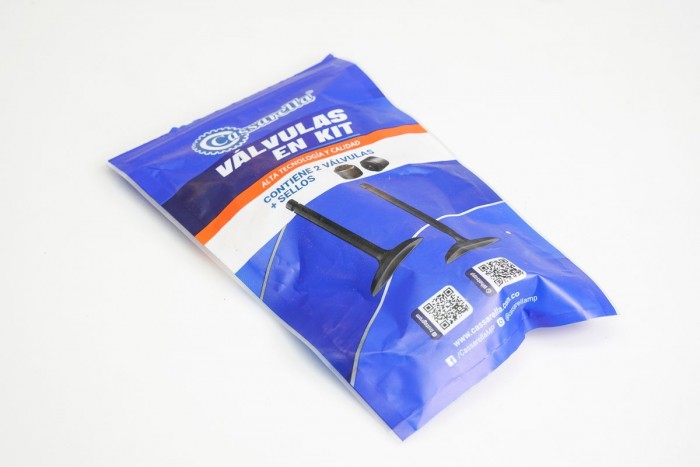 VALVULAS KIT ADMISION Y ESCAPE CON SELLOS CASSARELLA + XLR125 (372-JAP)