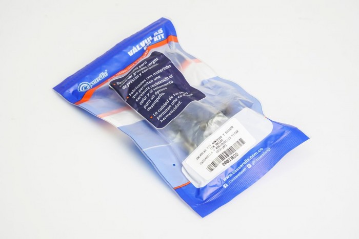 VALVULAS KIT ADMISION Y ESCAPE CON SELLOS CASSARELLA + NXR125/CG125 TITAN (372-JAP)