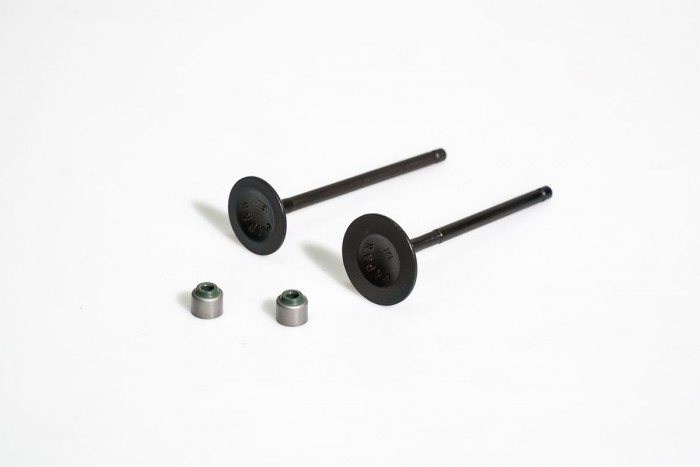 VALVULAS KIT ADMISION Y ESCAPE CON SELLOS CASSARELLA + BOXER BM150/BOXER-150X/DISCOVER125 (372-JAP)