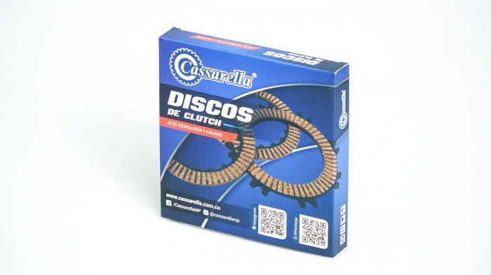 DISCOS CLUTCH CASSARELLA PULSAR135 LS JUEGO*5 (165-JAP)