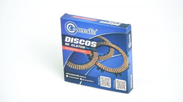 DISCOS CLUTCH CASSARELLA PULSAR200NS JUEGO*6 (165-JAP)