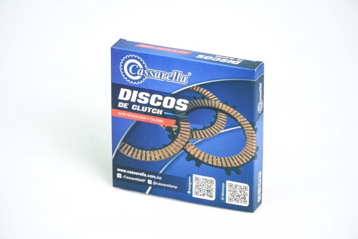 DISCOS CLUTCH CASSARELLA RTR160/RTR180/RTR200|RAIDER125 JUEGO*5 (165-JAP)