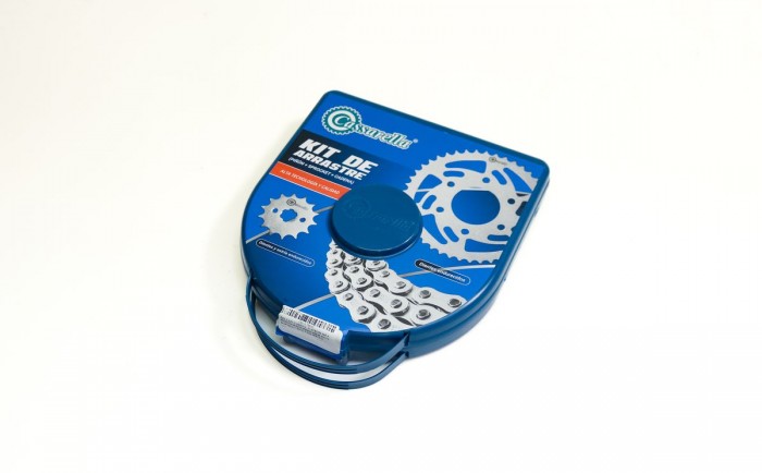 KIT CAJA CADENA - V-STROM 160 4 HUECOS (PT47C-PD15C-428-H-136-C) DORADA O´RING CASSARELLA