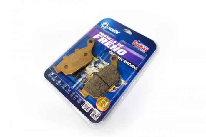 PASTILLA FRENO CASSARELLA & SONAI CERAMICA TRAS. AKT RTX/MRX ARIZONA 200/ NITRO 151/VENOM 18/CR4 200/CR5 200